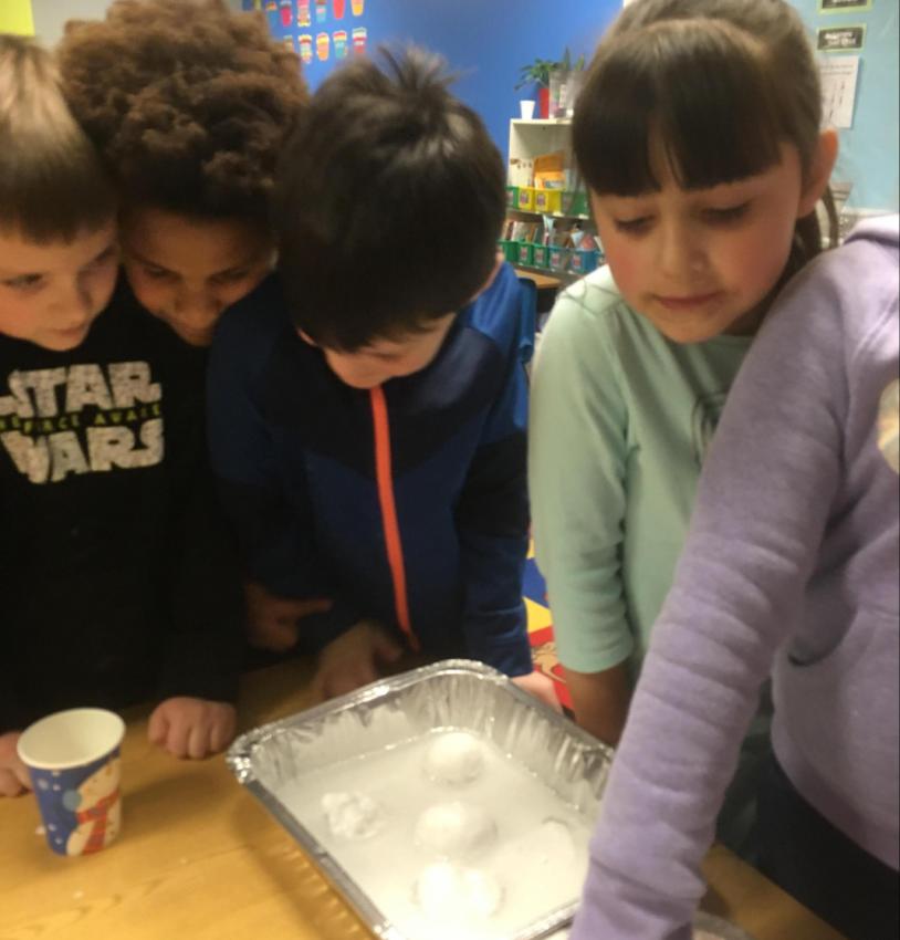 sensory science experiment baking soda and vinegar