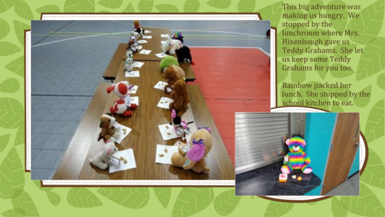 This big adventure was making us hungry. We stopped by the lunchroom.